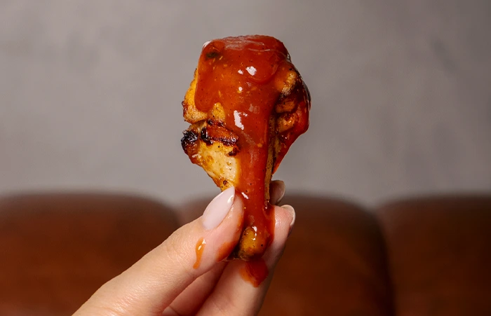 Open wings and soft drinks