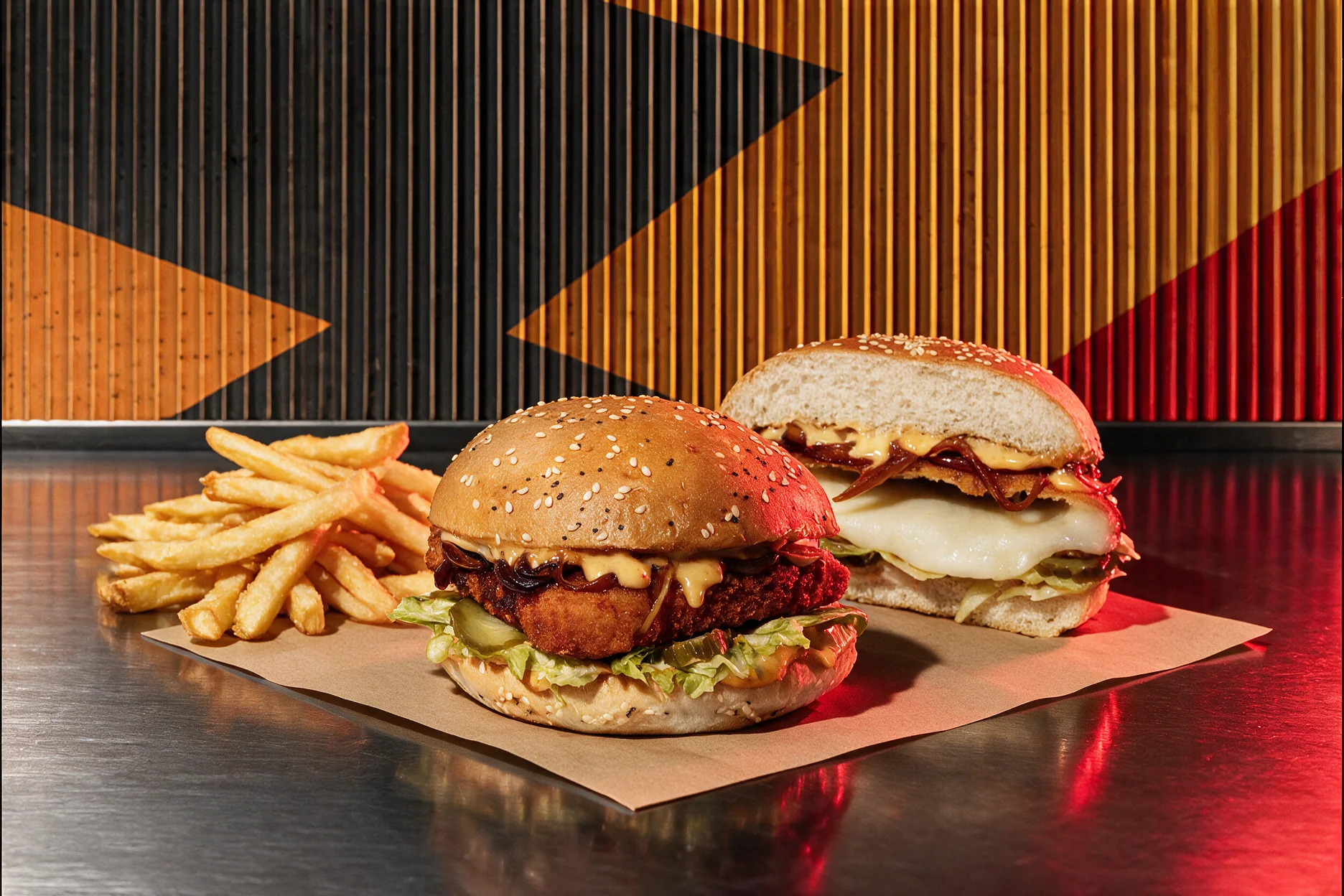 CHEESE LAVA BURGER