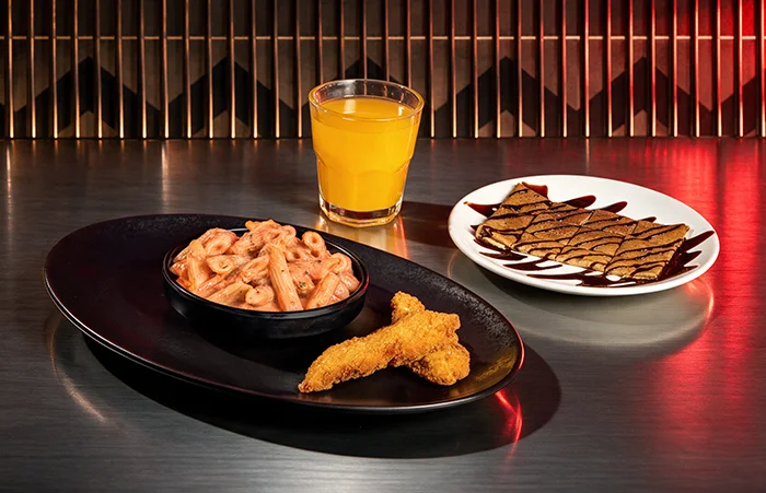 PINKY PASTA AND CRISPY TENDERS