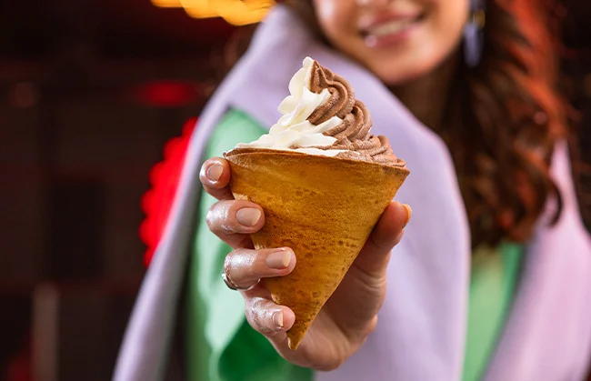 In a Crepe Cone